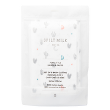 Load image into Gallery viewer, 100% cotton baby cloths, 5 pack: Cactus Bloom